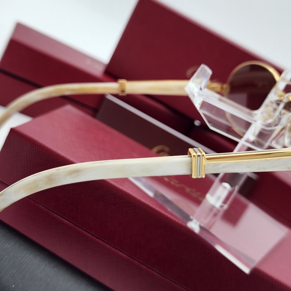 Cartier Natural Horn Sunglasses - Picture 6 of 10